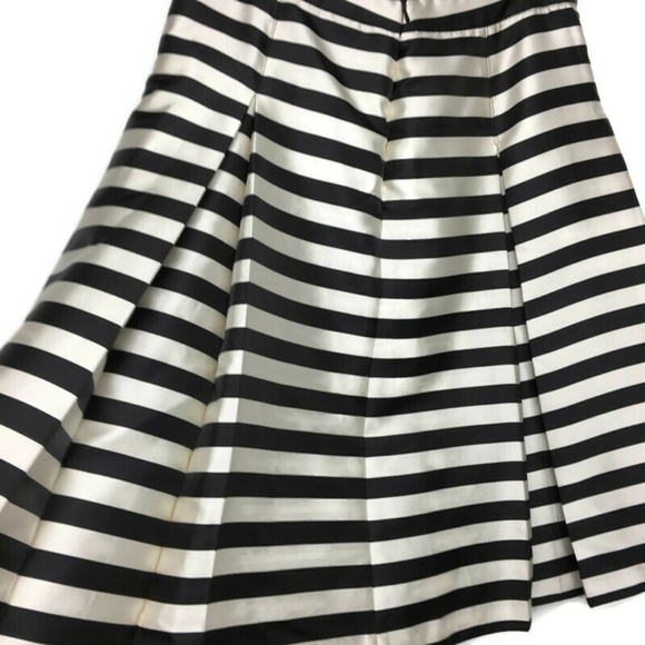 Halogen Striped Knee Length Pleated Skirt - Picture 2 of 8